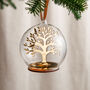 Metallic Mirror Personalised Family Tree Bauble, thumbnail 1 of 2