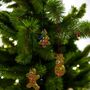 Lego Compatible Gold Tiny Christmas Tree Decoration Set Of Three, thumbnail 2 of 7