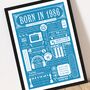 1986 Personalised 40th Birthday Fact Print Gift, thumbnail 3 of 11
