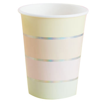 Pastel Iridescent Foiled Party Paper Cups, 2 of 3