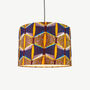 Yellow And Blue Eyes African Print Lampshade, thumbnail 2 of 7