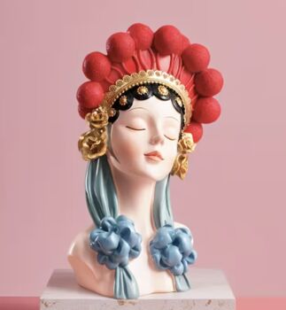 Flower Girl Small Head Statue, 3 of 3