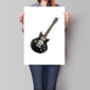 Electric Guitar Sketch Poster, thumbnail 1 of 4