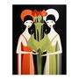 For The Love Of Veggies Vegan Ladies Wall Art Print, thumbnail 6 of 6