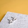 Sterling Silver Chameleon Stud Earrings, thumbnail 5 of 7