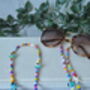 Colourful Glass Seed Bead Evil Eye Glasses Holder, thumbnail 3 of 4