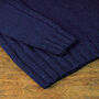 Fraser Navy Chunky Supersoft Lambswool Scottish Jumper, thumbnail 4 of 9