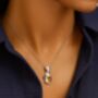 Sterling Silver And Amber Pregnant Mum To Be Necklace, thumbnail 2 of 2