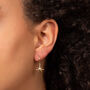 9ct Gold Starburst Earrings, thumbnail 2 of 5