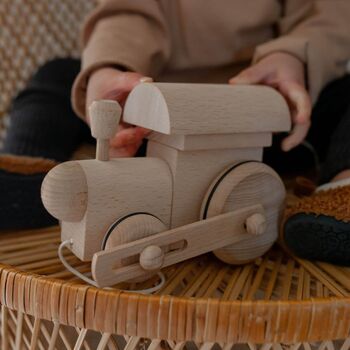 Wooden Pull Along Toy Train, 5 of 5