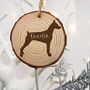 Personalised Dog Silhouette Christmas Tree Decoration, thumbnail 4 of 8