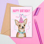 Large Size Cute Chihuahua Dog Birthday Card, thumbnail 2 of 2