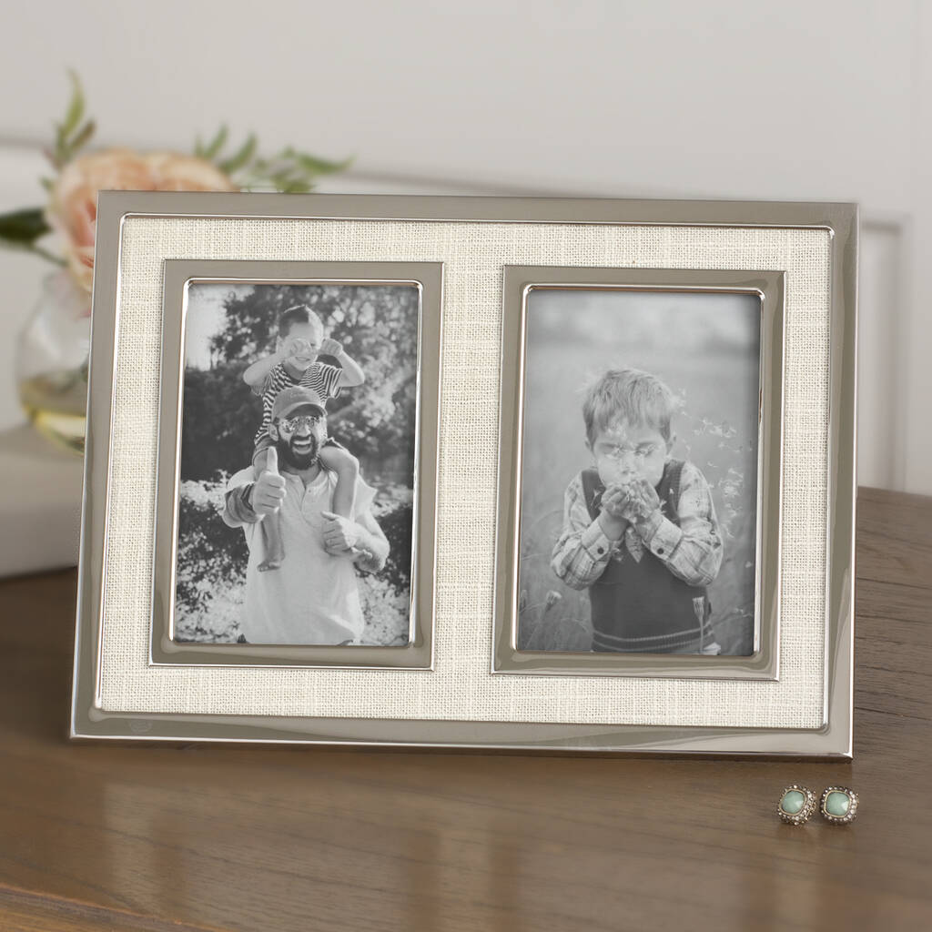 linen photo frame by jodie byrne