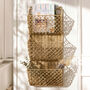 Three Tier Wall Basket Rack, thumbnail 1 of 7