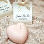 Personalised Wedding Favours Hearts Candles, thumbnail 1 of 6