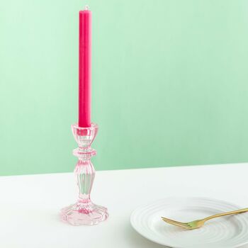 Colourful Glass Candlestick Holder, 2 of 12