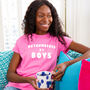 'Outnumbered By Boys' Womens Mum Tshirt Top, thumbnail 4 of 12