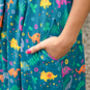 Women's Wrap Dress | Dinosaur, thumbnail 3 of 8
