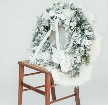 Narnia Inspired Luxury Faux Christmas Wreath, 7 of 12