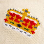 Royal Crown Blanket And Cushion Knitting Kit, thumbnail 2 of 10