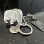 Elephant Never Forgets Conservation Keyring, thumbnail 1 of 6