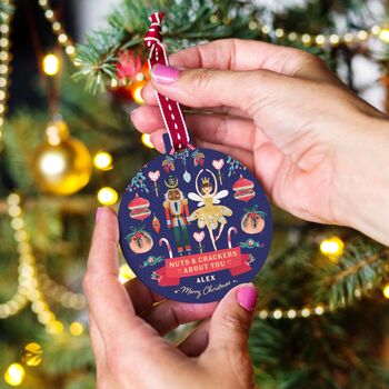 Personalised Nutcracker Couple Bauble, 3 of 5