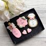 Personalised Engagement Biscuit Gift Box – Newly Engaged Gift For Couples And Congratulations Treats, thumbnail 1 of 10