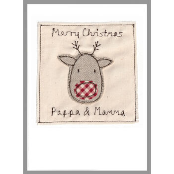 Personalised Reindeer Christmas Card For Him Or Her, 10 of 12
