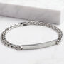 Personalised Stainless Steel Curb Bracelet, thumbnail 1 of 6