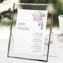 Wedding Seating Plan Cards Pink Lilac Floral, thumbnail 3 of 7