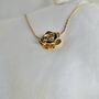 Rose Floral Dainty Chain Tarnishfree Pendant Necklace, thumbnail 4 of 7
