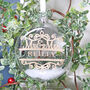 Personalised Couple Christmas Tree Bauble, thumbnail 1 of 9
