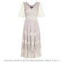 Bespoke Lace Bridesmaids Dresses In Ivory And Blush, thumbnail 4 of 5