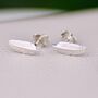 18ct Silver Or Gold Vermeil Mini Feather Stud Earrings, thumbnail 5 of 8
