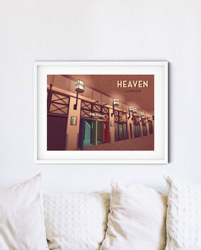 Heaven Nightclub London Travel Poster Art Print, 3 of 8