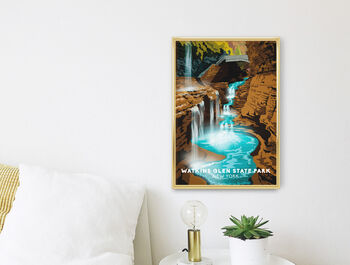 Watkins Glen USA Travel Poster Art Print, 3 of 8