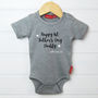 Personalised 1st Father's Day Babygrow, thumbnail 4 of 9