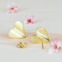 'Love Grows' 9ct Gold Heart Earrings, thumbnail 5 of 7