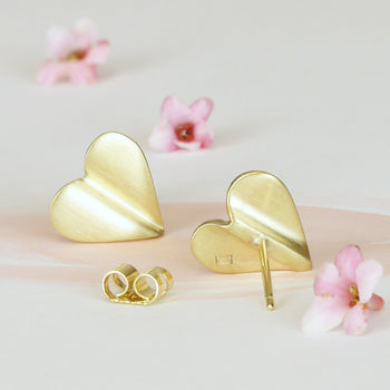 'Love Grows' 9ct Gold Heart Earrings, 5 of 7