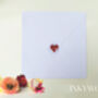 Red Butterfly Heart Envelope Stickers Or For Anywhere, thumbnail 3 of 3