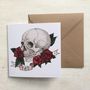 Skull And Rose Tattoo Style 'Dad' Card, thumbnail 2 of 3