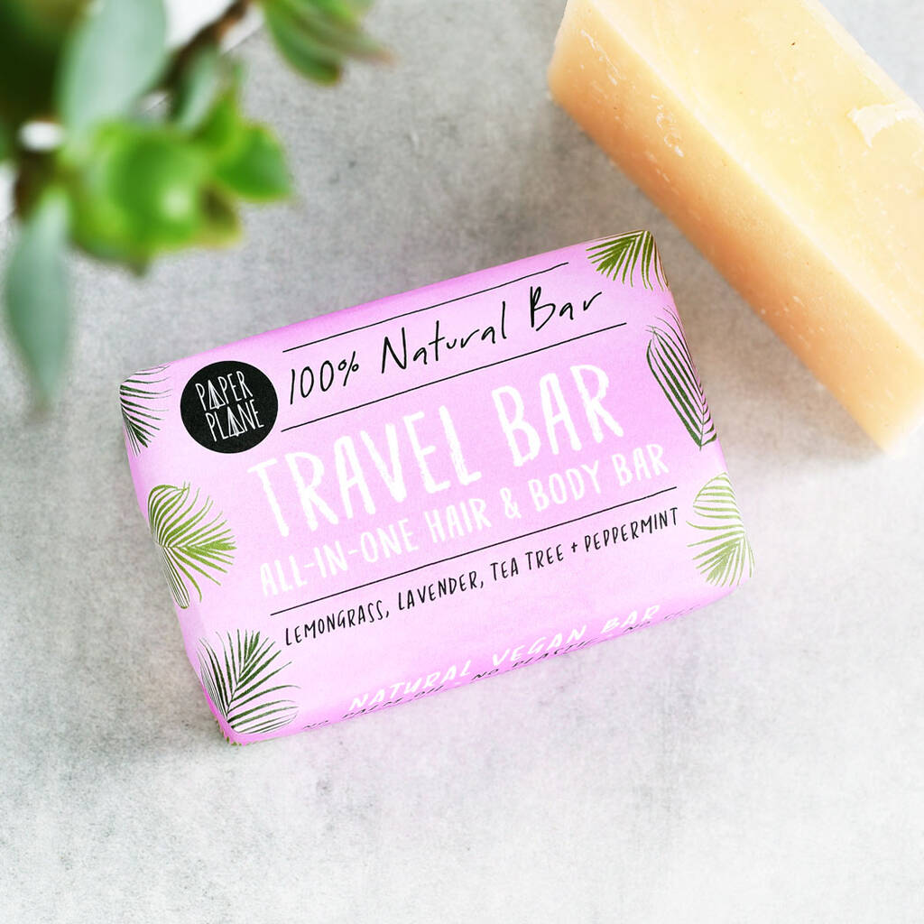 100% Natural Vegan Travel Soap And Solid Shampoo Bar, 1 of 5