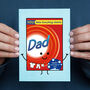 Funny Washing Powder Father's Day Card, thumbnail 3 of 3