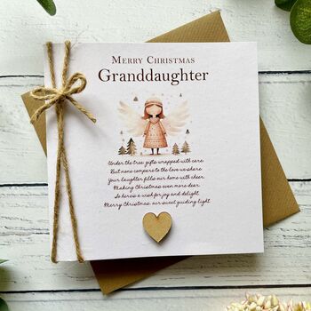 Granddaughter Or Daughter Christmas Card With Verse, 2 of 5