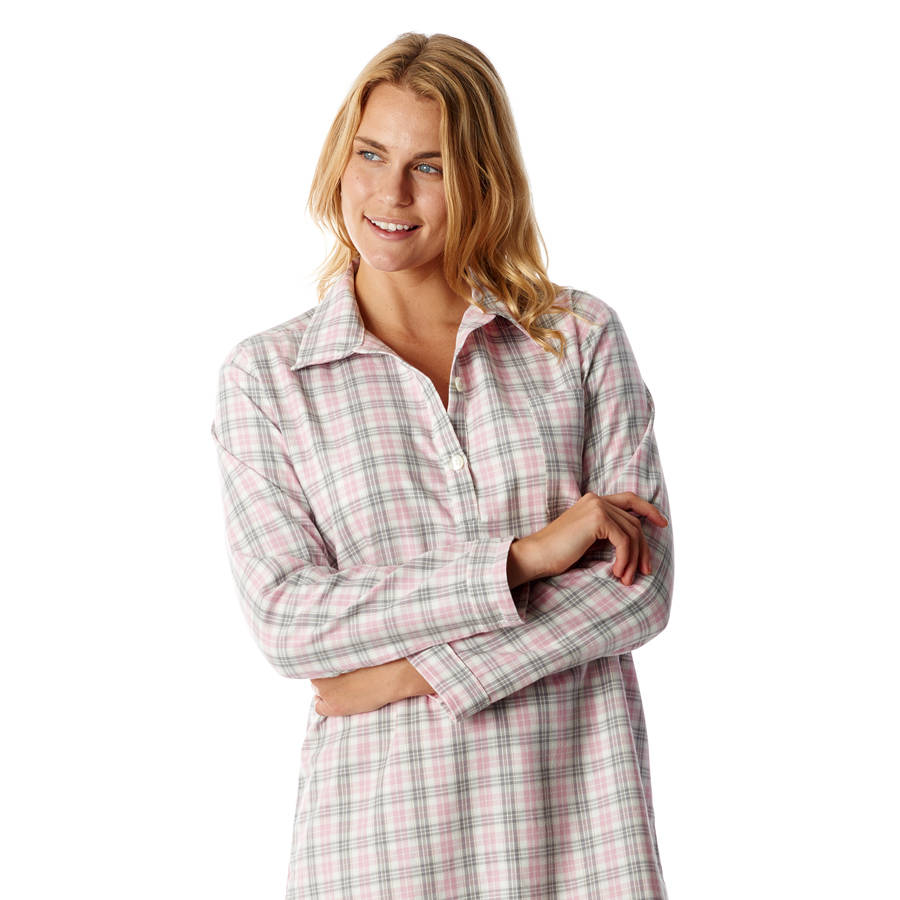 Womens Brushed Cotton Nightshirt By PJ Pan | notonthehighstreet.com