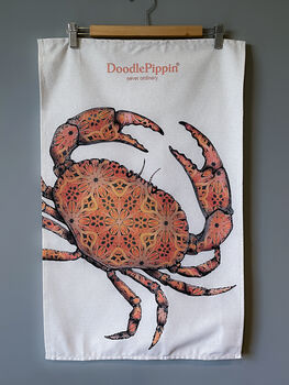 Crab Tea Towel | 100% Cotton | Made In England, 7 of 8