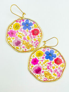 Large Statement Necklace With Colourful Flowers, 4 of 12