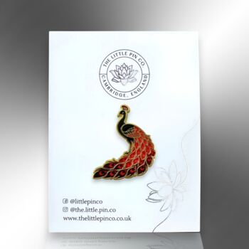 Choose Your Colour – Peacock Enamel Pin, 8 of 12