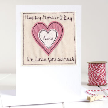 Personalised Heart Birthday Card For Nanny, Nana, Gran, 8 of 8