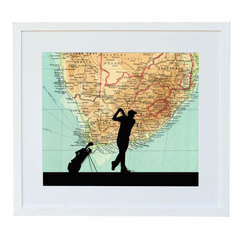 Personalised Golf Map Print, 2 of 12